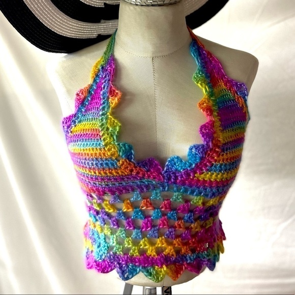 RAINBOW FESTIVAL OR SWIM TOP - Picture 3 of 9